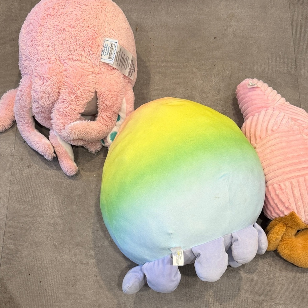 Squishmallows Jelly Fish Octopus and Crab Stuffed Animal Bundle Medium Size - Picture 6 of 6